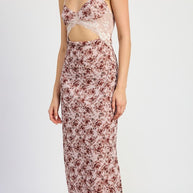 LACE CONTRASTED MIDI DRESS WITH SIDE SLIT-Emory Park-[option4]-[option5]-[option6]-[option7]-[option8]-Shop-Boutique-Clothing-for-Women-Online