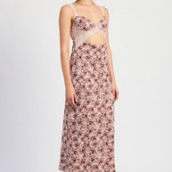 LACE CONTRASTED MIDI DRESS WITH SIDE SLIT-Emory Park-[option4]-[option5]-[option6]-[option7]-[option8]-Shop-Boutique-Clothing-for-Women-Online