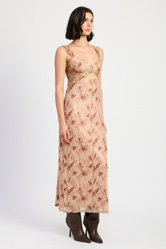 LACE CONTRAST MAXI DRESS-Emory Park-[option4]-[option5]-[option6]-[option7]-[option8]-Shop-Boutique-Clothing-for-Women-Online