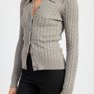 CABLE KNIT CARDIGAN TOP-Emory Park-[option4]-[option5]-[option6]-[option7]-[option8]-Shop-Boutique-Clothing-for-Women-Online