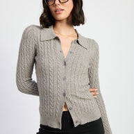 CABLE KNIT CARDIGAN TOP-Emory Park-[option4]-[option5]-[option6]-[option7]-[option8]-Shop-Boutique-Clothing-for-Women-Online