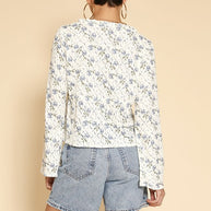 Tie front floral top-Miss Sparkling-[option4]-[option5]-[option6]-[option7]-[option8]-Shop-Boutique-Clothing-for-Women-Online