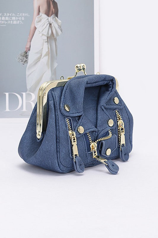 Denim Jacket Iconic Swing Bag-LA Jewelry Plaza-[option4]-[option5]-[option6]-[option7]-[option8]-Shop-Boutique-Clothing-for-Women-Online