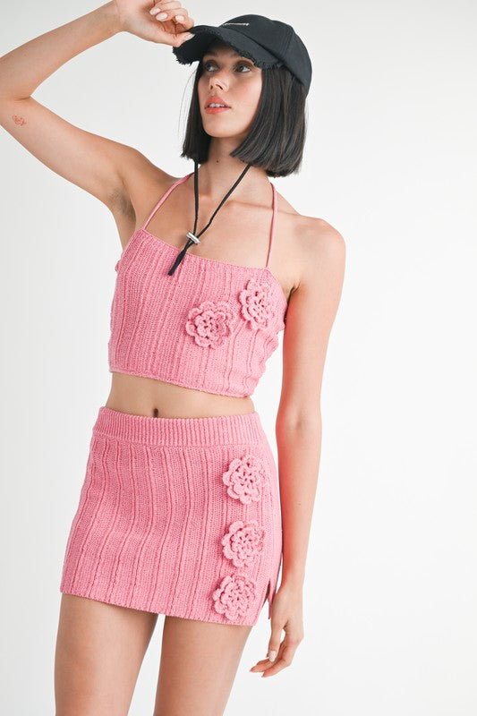 HALTER NECK KNITTED CROPPED TOP-Emory Park-[option4]-[option5]-[option6]-[option7]-[option8]-Shop-Boutique-Clothing-for-Women-Online