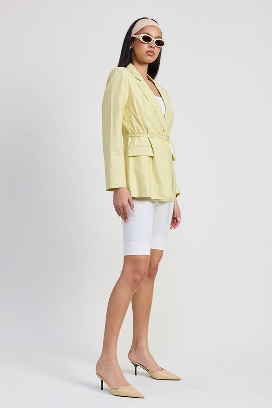 BLAZER WITH WAIST BELT-Emory Park-[option4]-[option5]-[option6]-[option7]-[option8]-Shop-Boutique-Clothing-for-Women-Online