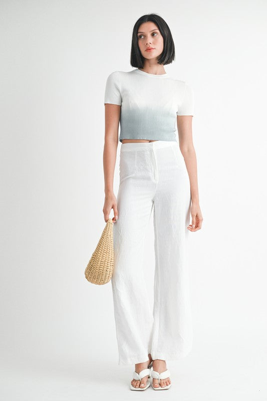 OMBRE CREW NECK CROPPED TOP-Emory Park-[option4]-[option5]-[option6]-[option7]-[option8]-Shop-Boutique-Clothing-for-Women-Online