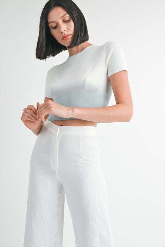 OMBRE CREW NECK CROPPED TOP-Emory Park-TEAL WHITE-S-[option4]-[option5]-[option6]-[option7]-[option8]-Shop-Boutique-Clothing-for-Women-Online