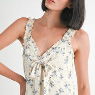 MINI RUFFLE BOW TIE DRESS-Emory Park-[option4]-[option5]-[option6]-[option7]-[option8]-Shop-Boutique-Clothing-for-Women-Online