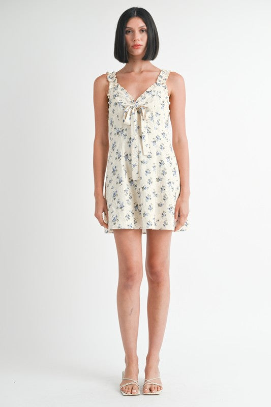 MINI RUFFLE BOW TIE DRESS-Emory Park-[option4]-[option5]-[option6]-[option7]-[option8]-Shop-Boutique-Clothing-for-Women-Online