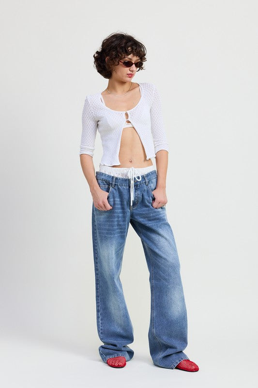 LOW RISE DENIM JEAN-Emory Park-[option4]-[option5]-[option6]-[option7]-[option8]-Shop-Boutique-Clothing-for-Women-Online