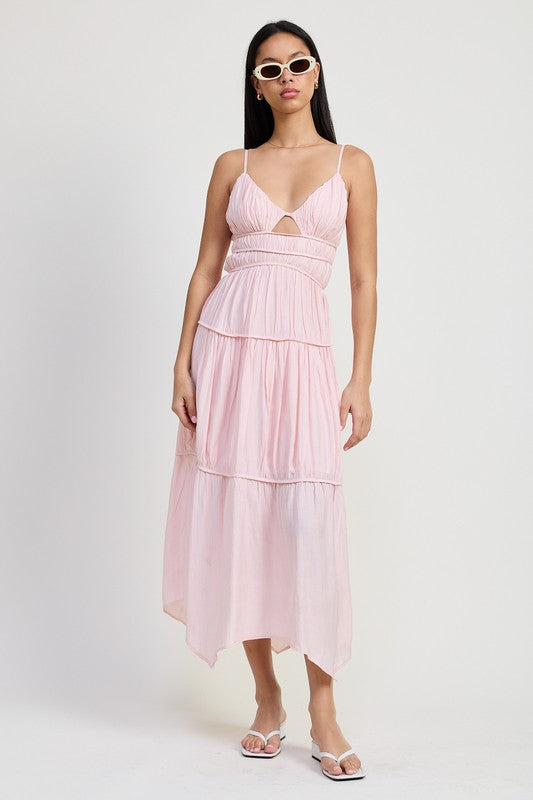 MAXI RUFFLE TIE BACK DRESS-Emory Park-[option4]-[option5]-[option6]-[option7]-[option8]-Shop-Boutique-Clothing-for-Women-Online