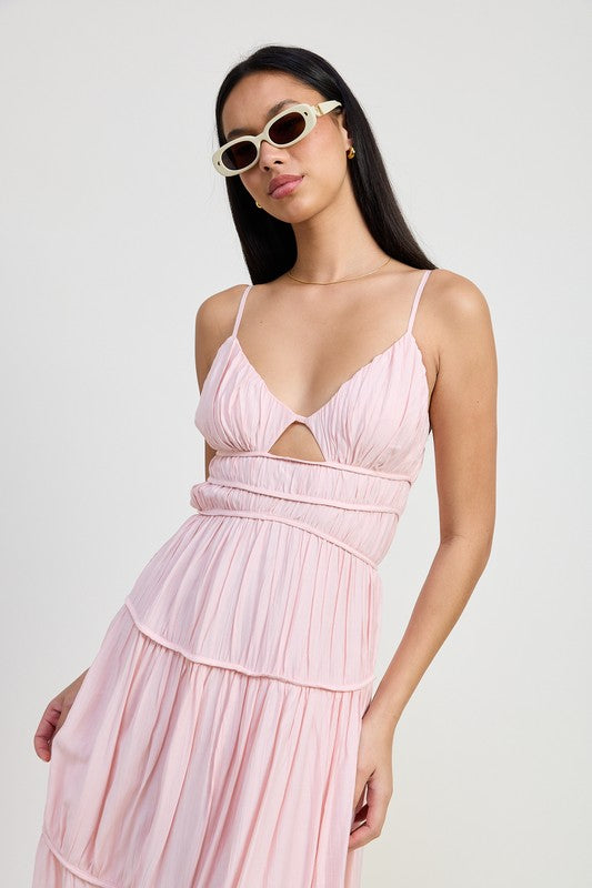 MAXI RUFFLE TIE BACK DRESS-Emory Park-[option4]-[option5]-[option6]-[option7]-[option8]-Shop-Boutique-Clothing-for-Women-Online
