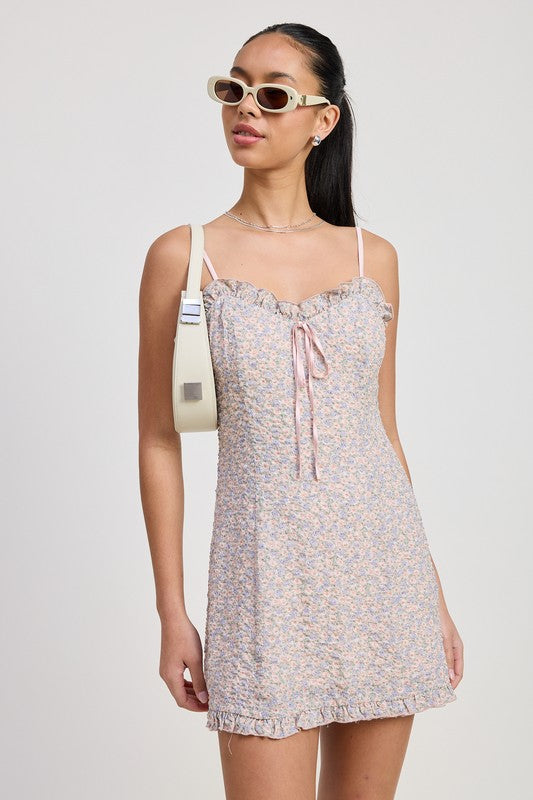 RUFFLE MINI FLORAL DRESS-Emory Park-[option4]-[option5]-[option6]-[option7]-[option8]-Shop-Boutique-Clothing-for-Women-Online