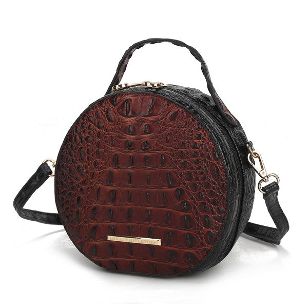 The Ynnari Croc-Embossed Crossbody Bag by Mia K.-MKF Collection by Mia K-[option4]-[option5]-[option6]-[option7]-[option8]-Shop-Boutique-Clothing-for-Women-Online
