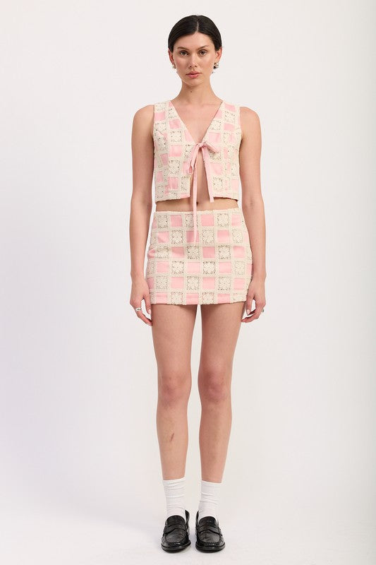 MINI JACQUARD SKIRT-Emory Park-[option4]-[option5]-[option6]-[option7]-[option8]-Shop-Boutique-Clothing-for-Women-Online