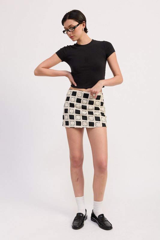 MINI JACQUARD SKIRT-Emory Park-[option4]-[option5]-[option6]-[option7]-[option8]-Shop-Boutique-Clothing-for-Women-Online