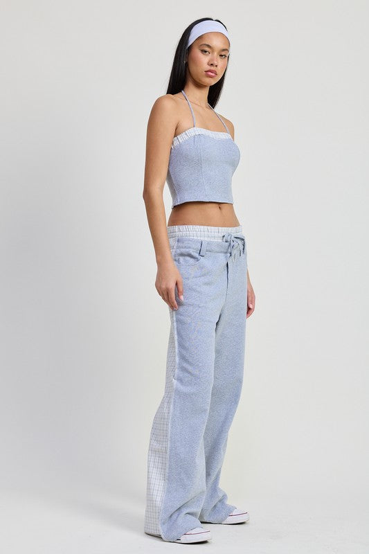 DOUBLE WAIST STRAIGHT LEG PANTS-Emory Park-[option4]-[option5]-[option6]-[option7]-[option8]-Shop-Boutique-Clothing-for-Women-Online