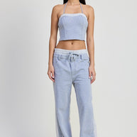 DOUBLE WAIST STRAIGHT LEG PANTS-Emory Park-[option4]-[option5]-[option6]-[option7]-[option8]-Shop-Boutique-Clothing-for-Women-Online