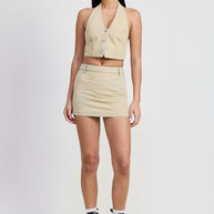 DENIM MINI SKIRT WITH TIE DYE DETAIL-Emory Park-[option4]-[option5]-[option6]-[option7]-[option8]-Shop-Boutique-Clothing-for-Women-Online