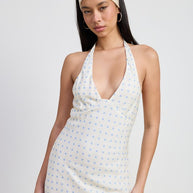 V NECK MIDI DRESS WITH NECK TIE-Emory Park-[option4]-[option5]-[option6]-[option7]-[option8]-Shop-Boutique-Clothing-for-Women-Online