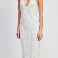 V NECK MIDI DRESS WITH NECK TIE-Emory Park-[option4]-[option5]-[option6]-[option7]-[option8]-Shop-Boutique-Clothing-for-Women-Online