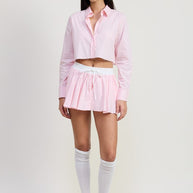 MINI CONTRAST WAISTBAND SKIRT-Emory Park-[option4]-[option5]-[option6]-[option7]-[option8]-Shop-Boutique-Clothing-for-Women-Online