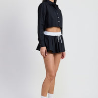 MINI CONTRAST WAISTBAND SKIRT-Emory Park-[option4]-[option5]-[option6]-[option7]-[option8]-Shop-Boutique-Clothing-for-Women-Online