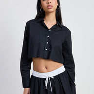 MINI CONTRAST WAISTBAND SKIRT-Emory Park-[option4]-[option5]-[option6]-[option7]-[option8]-Shop-Boutique-Clothing-for-Women-Online