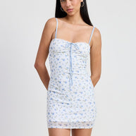 MINI FLORAL DRESS WITH PEEK A BOO LACE-Emory Park-[option4]-[option5]-[option6]-[option7]-[option8]-Shop-Boutique-Clothing-for-Women-Online