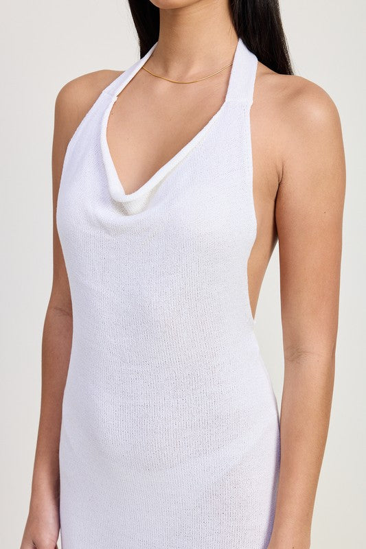 COWN NECK MIDI OPEN BACK DRESS-Emory Park-[option4]-[option5]-[option6]-[option7]-[option8]-Shop-Boutique-Clothing-for-Women-Online