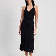COWN NECK MIDI OPEN BACK DRESS-Emory Park-[option4]-[option5]-[option6]-[option7]-[option8]-Shop-Boutique-Clothing-for-Women-Online