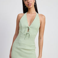 GINGHAM HALTER MINI DRESS-Emory Park-[option4]-[option5]-[option6]-[option7]-[option8]-Shop-Boutique-Clothing-for-Women-Online