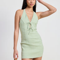 GINGHAM HALTER MINI DRESS-Emory Park-SAGE-S-[option4]-[option5]-[option6]-[option7]-[option8]-Shop-Boutique-Clothing-for-Women-Online
