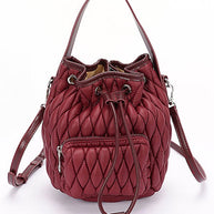 Nylon Quilted Puffer Convertible Bucket Bag-LA Jewelry Plaza-[option4]-[option5]-[option6]-[option7]-[option8]-Shop-Boutique-Clothing-for-Women-Online