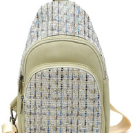Tweed Sling Bag Backpack-Fashion World-[option4]-[option5]-[option6]-[option7]-[option8]-Shop-Boutique-Clothing-for-Women-Online