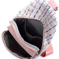 Tweed Sling Bag Backpack-Fashion World-[option4]-[option5]-[option6]-[option7]-[option8]-Shop-Boutique-Clothing-for-Women-Online
