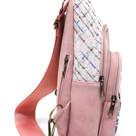 Tweed Sling Bag Backpack-Fashion World-[option4]-[option5]-[option6]-[option7]-[option8]-Shop-Boutique-Clothing-for-Women-Online