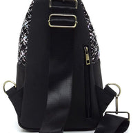 Tweed Sling Bag Backpack-Fashion World-[option4]-[option5]-[option6]-[option7]-[option8]-Shop-Boutique-Clothing-for-Women-Online