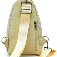 Tweed Sling Bag Backpack-Fashion World-[option4]-[option5]-[option6]-[option7]-[option8]-Shop-Boutique-Clothing-for-Women-Online