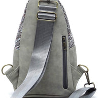 Tweed Sling Bag Backpack-Fashion World-[option4]-[option5]-[option6]-[option7]-[option8]-Shop-Boutique-Clothing-for-Women-Online
