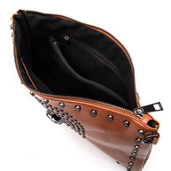 Skull Mix Studs Biker Crossbody Clutch Swing Bag-LA Jewelry Plaza-[option4]-[option5]-[option6]-[option7]-[option8]-Shop-Boutique-Clothing-for-Women-Online