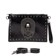 Skull Mix Studs Biker Crossbody Clutch Swing Bag-LA Jewelry Plaza-[option4]-[option5]-[option6]-[option7]-[option8]-Shop-Boutique-Clothing-for-Women-Online