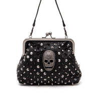 Skull Studded Convertible Shoulder Bag-LA Jewelry Plaza-[option4]-[option5]-[option6]-[option7]-[option8]-Shop-Boutique-Clothing-for-Women-Online