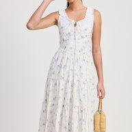 MIXED MEDIA EYELET PEEKABOO MIDI DRESS-Emory Park-[option4]-[option5]-[option6]-[option7]-[option8]-Shop-Boutique-Clothing-for-Women-Online
