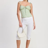 BUSTIER TOP WITH SHOULDER TIES-Emory Park-[option4]-[option5]-[option6]-[option7]-[option8]-Shop-Boutique-Clothing-for-Women-Online