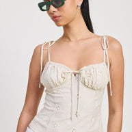 BUSTIER TOP WITH SHOULDER TIES-Emory Park-[option4]-[option5]-[option6]-[option7]-[option8]-Shop-Boutique-Clothing-for-Women-Online