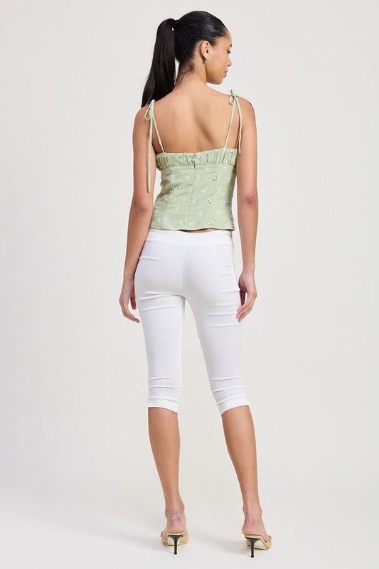 BUSTIER TOP WITH SHOULDER TIES-Emory Park-[option4]-[option5]-[option6]-[option7]-[option8]-Shop-Boutique-Clothing-for-Women-Online