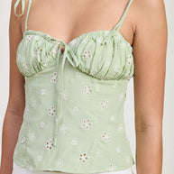 BUSTIER TOP WITH SHOULDER TIES-Emory Park-[option4]-[option5]-[option6]-[option7]-[option8]-Shop-Boutique-Clothing-for-Women-Online