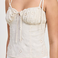 BUSTIER TOP WITH SHOULDER TIES-Emory Park-[option4]-[option5]-[option6]-[option7]-[option8]-Shop-Boutique-Clothing-for-Women-Online