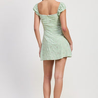MIX MEDIA MINI RUCHED DRESS-Emory Park-[option4]-[option5]-[option6]-[option7]-[option8]-Shop-Boutique-Clothing-for-Women-Online